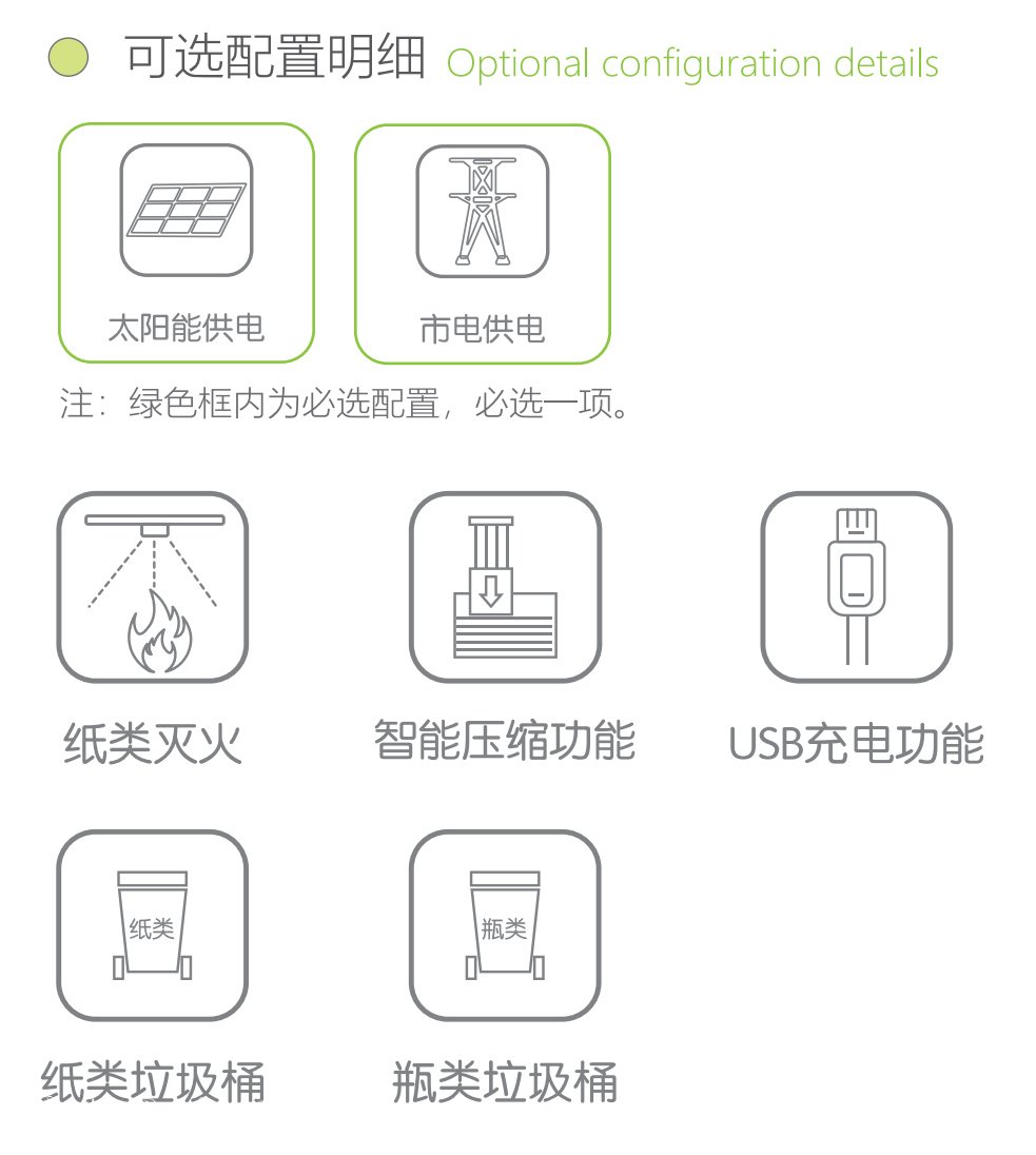 2020太陽(yáng)能壓縮垃圾箱功能特點(diǎn)